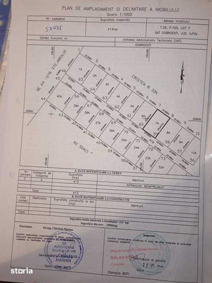 Teren de 413 mp, în Dobroești