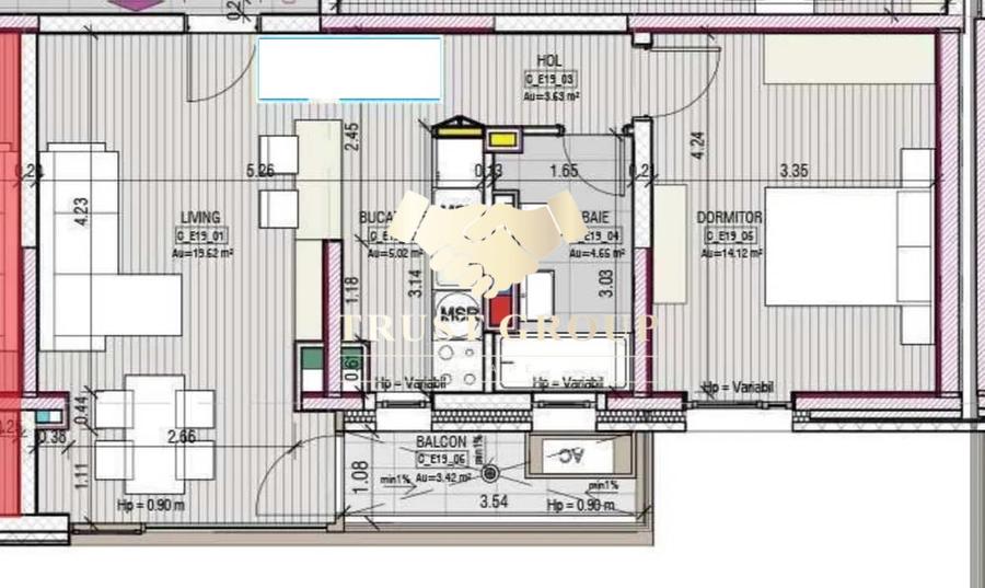 Apartament cu 2 camere decomandat în Parcul Circului