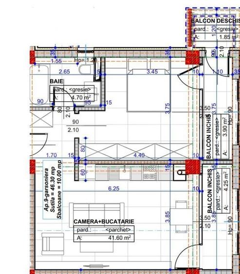 Apartament cu 2 camere decomandat în Central