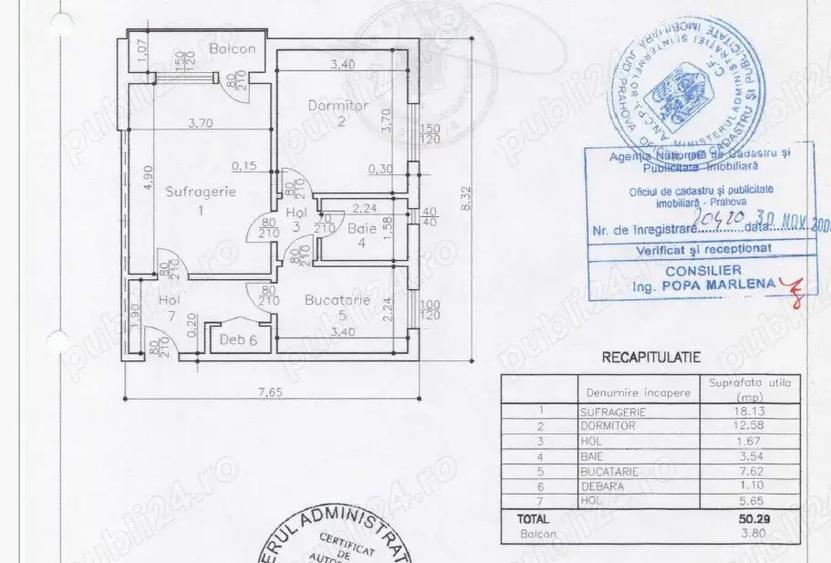 Apartament cu 2 camere decomandat în Nord