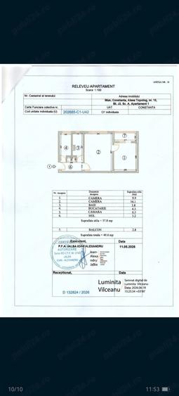 Apartament cu 2 camere nedecomandat în Nord