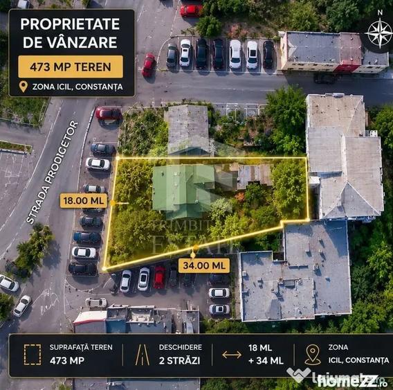 Teren 473 mp | Dezvoltare P+2 | Zona ICIL | Comision 0% - 1