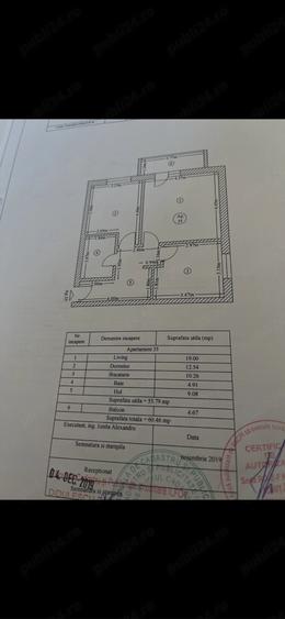 Apartament cu 2 camere decomandat în Tunari