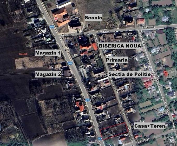 Casă cu 4 camere în Icușești