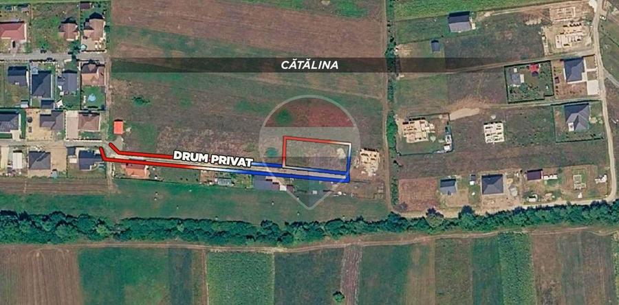 Teren Construcții intravilan de 967 mp, în Cătălina