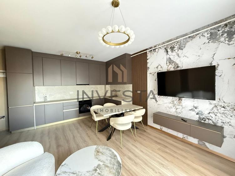 Apartament cu 2 camere semidecomandat, mobilat în Florești