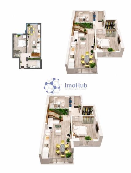 Penthouse cu 5 camere decomandat în Copou