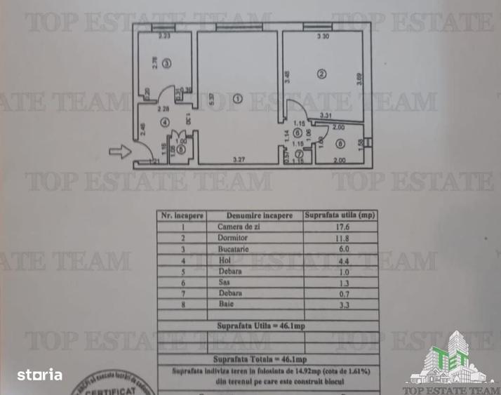 Apartament cu 2 camere semidecomandat în Independenței