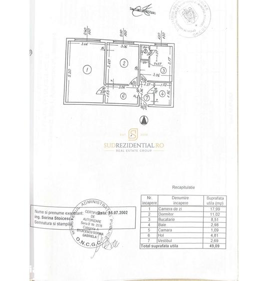 Apartament cu 2 camere decomandat în Giurgiului