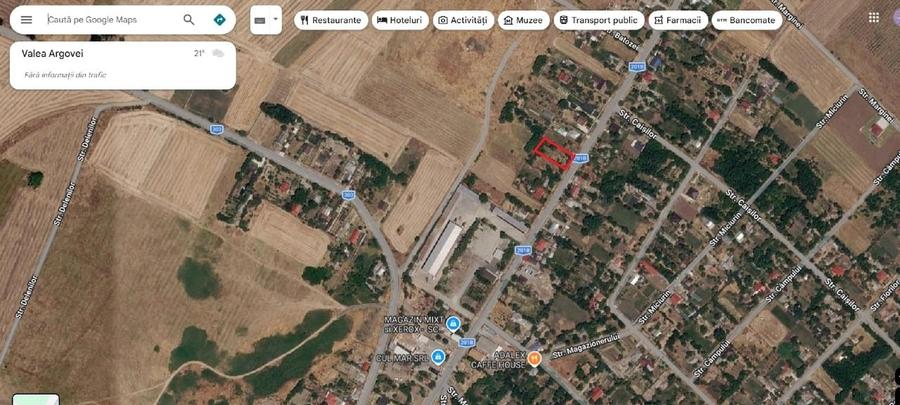 Teren Construcții intravilan de 1000 mp, în Valea Argovei