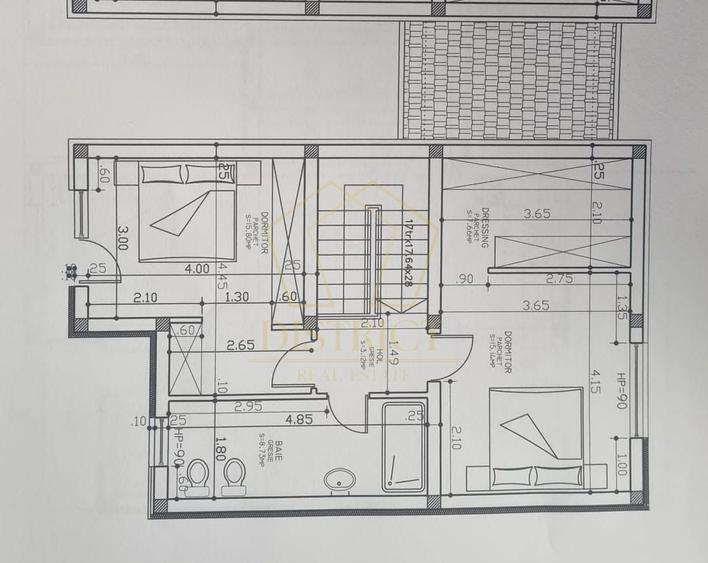 Duplex cu 4 camere cu Canalizare în Moșnița Nouă