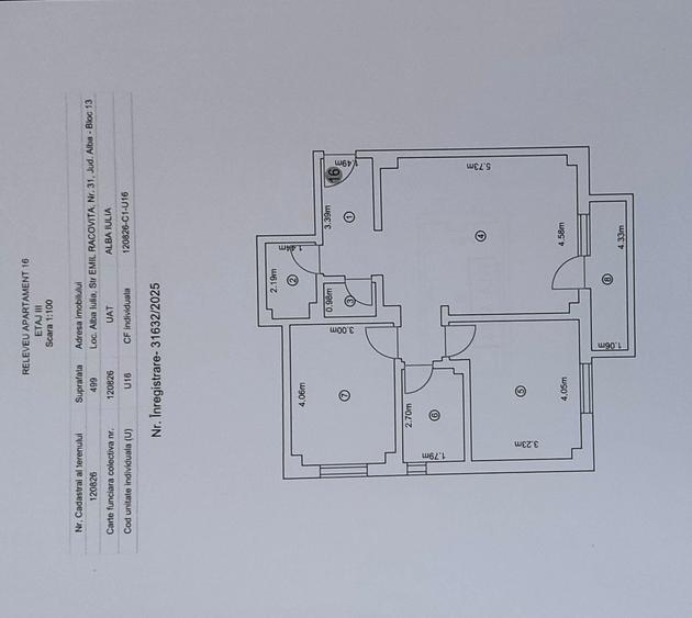 Apartament cu 3 camere decomandat în Ampoi 3