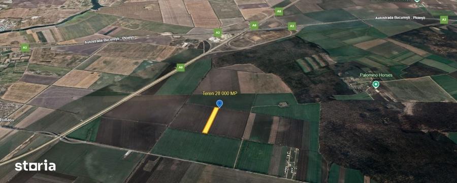Teren de 28000 mp, în Ștefăneștii de Jos