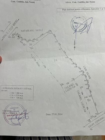 Teren de 1522 mp, în Ceahlău