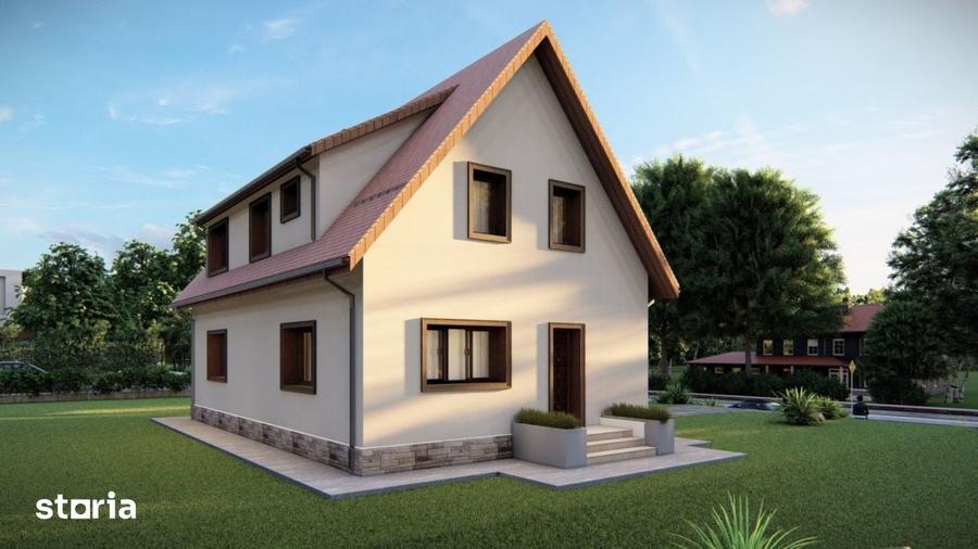 Casă cu 5 camere cu Teren 800 Mp în Ciurila
