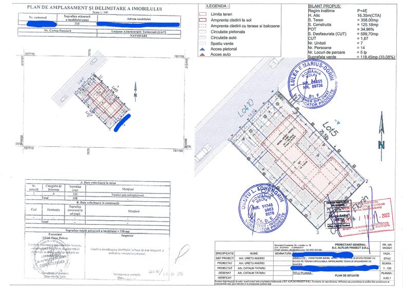 Teren Construcții intravilan de 360 mp, în Est
