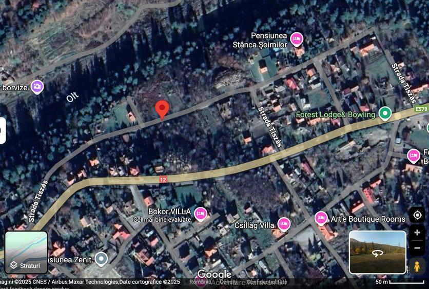 Teren Construcții intravilan de 1726 mp, în Tușnad