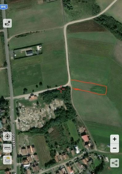 De Vanzare Teren Extravilan 2.200 mp Sanmihaiu Roman, Timi? Aproape de DJ591 C - 1