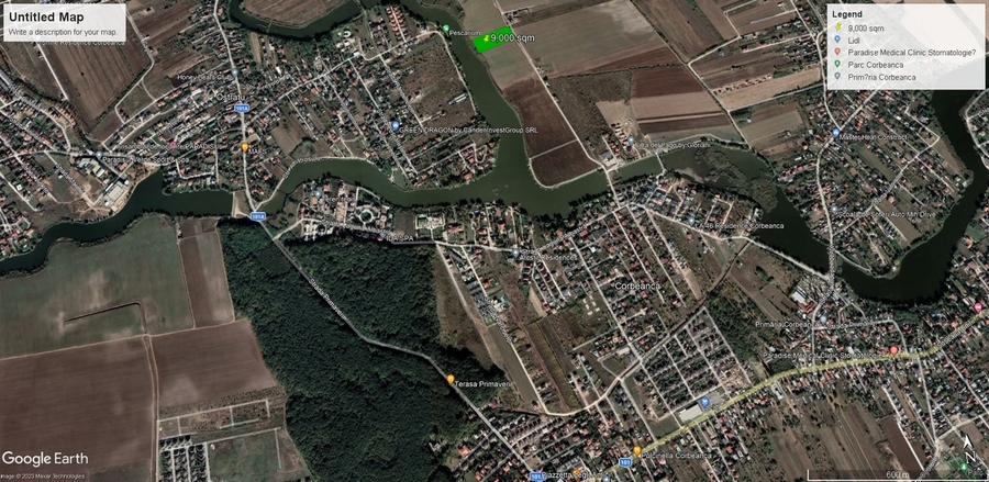 Teren Construcții intravilan de 9000 mp, în Corbeanca