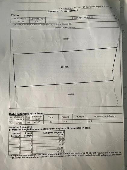 Teren de 6000 mp, în Vânători