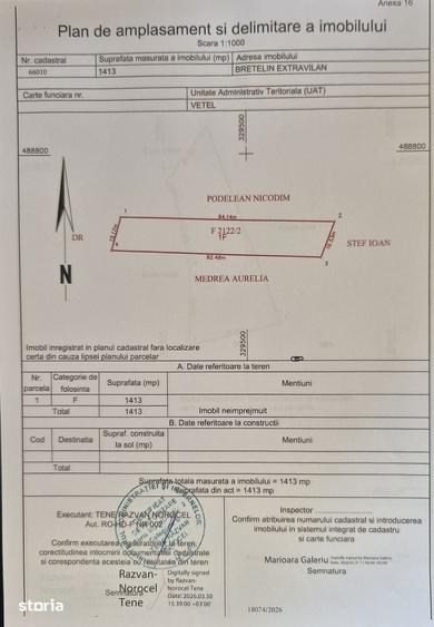 1.413mp extravilan Valea Ve?elului zona retrasa - 1