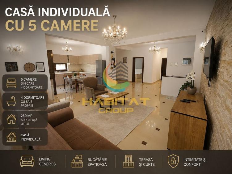 Casă individuală cu 5 camere cu Canalizare în Central