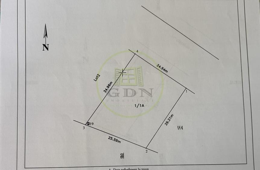 Teren Construcții intravilan de 800 mp, în Cernele