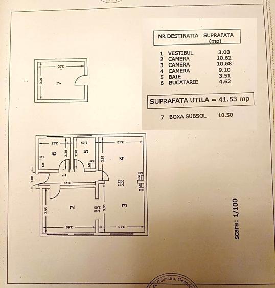 Apartament cu 2 camere semidecomandat, mobilat în 1 Mai