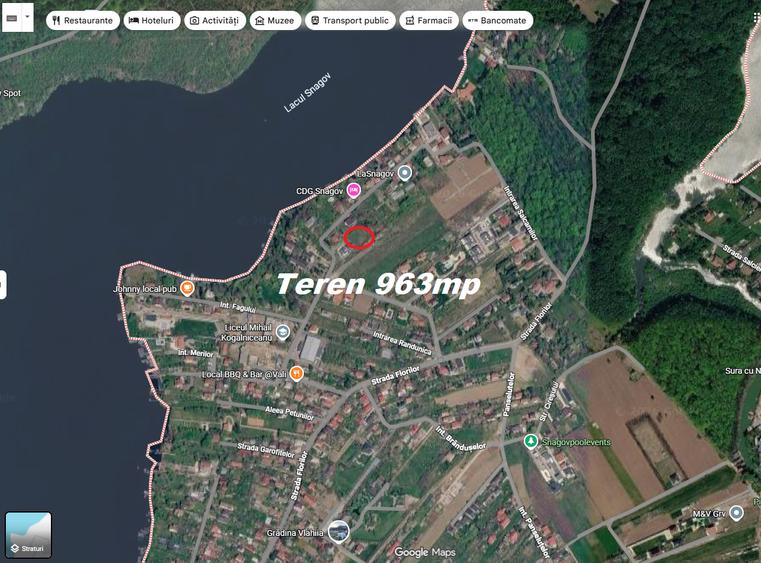 Teren Construcții intravilan de 963 mp, în Snagov