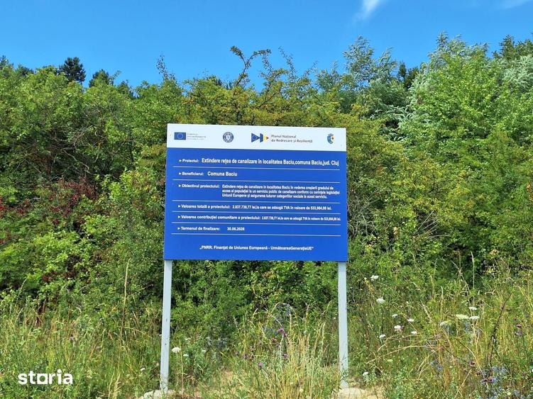 Teren de 5800 mp, în Baciu