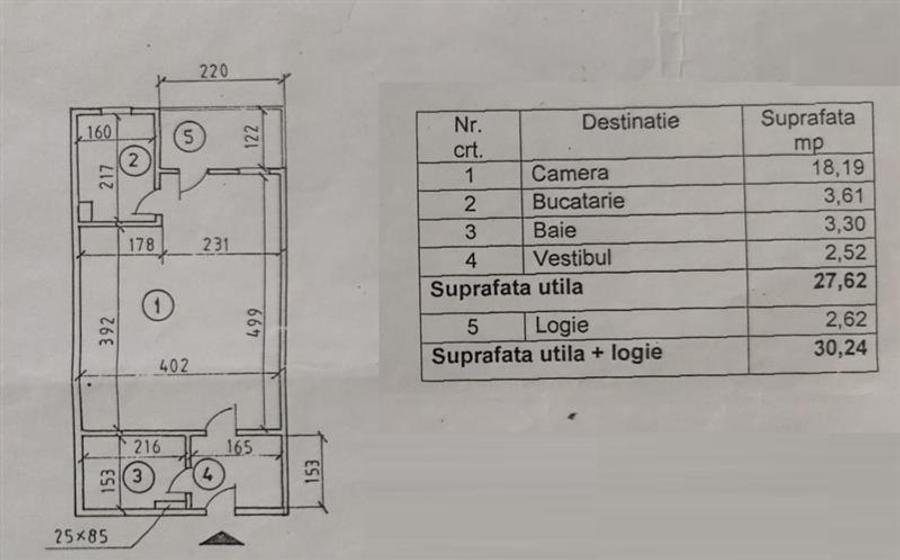 Garsonieră semidecomandată în Dristor