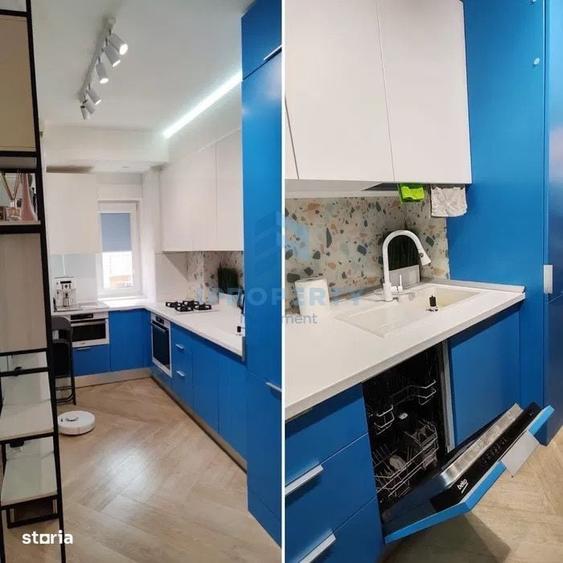 Apartament cu 3 camere semidecomandat, mobilat în Progresul