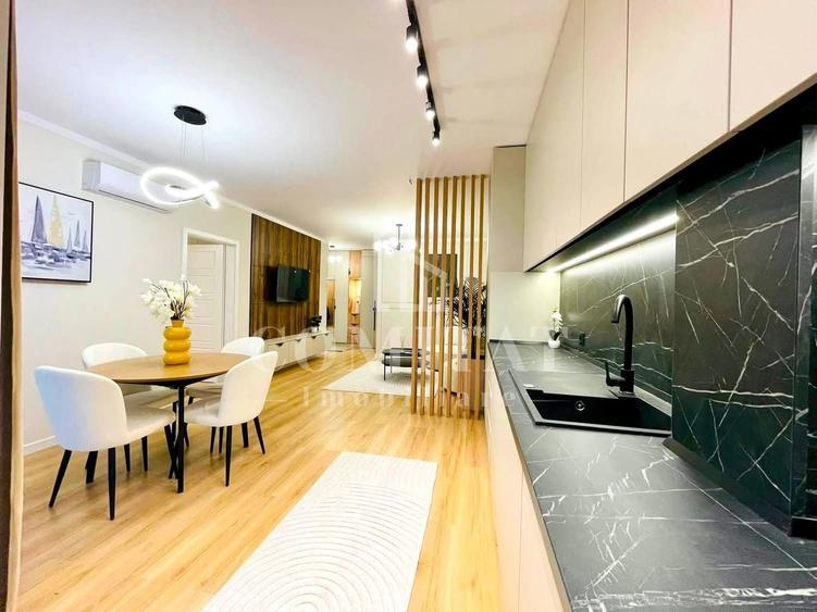 Apartament cu 2 camere semidecomandat, mobilat în Florești