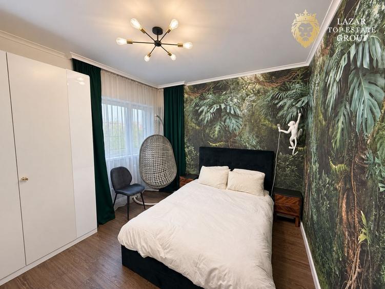 Apartament cu 3 camere semidecomandat, mobilat în UTA
