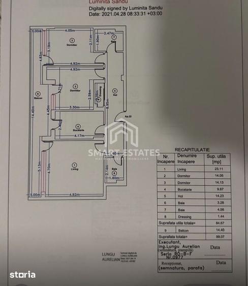 Apartament cu 3 camere în Băneasa