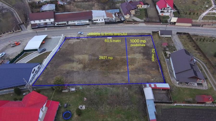 Teren Construcții intravilan de 1000 mp, în Târgu Neamț