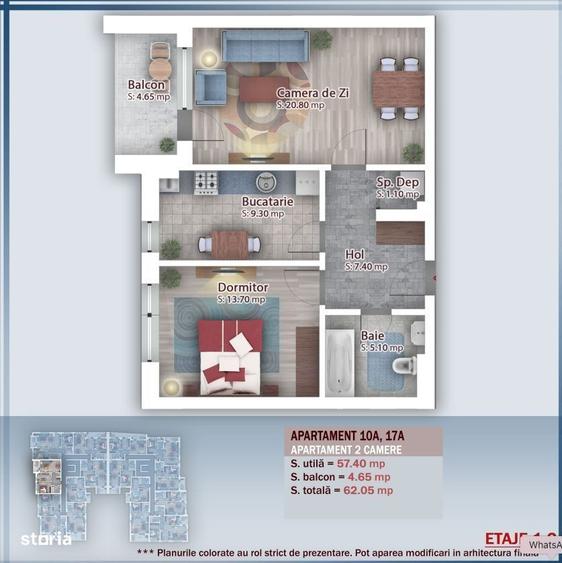 Apartament cu 2 camere în Titan — fotografia 1