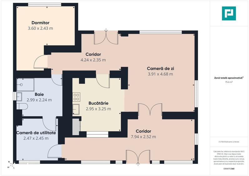 Casă cu 3 camere cu Teren 592 Mp în Sânmartin