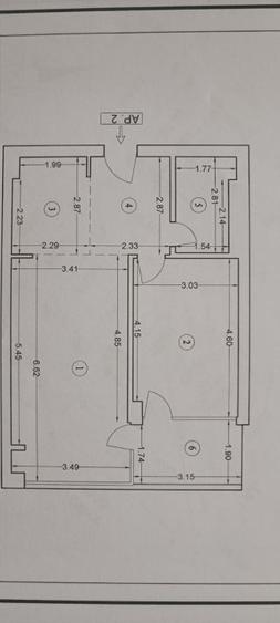 Apartament cu 2 camere decomandat, mobilat în Chitila