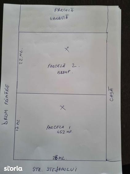 Teren de 452 mp, în Central