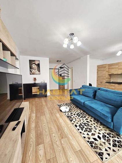 Apartament cu 2 camere nedecomandat, mobilat în Pipera