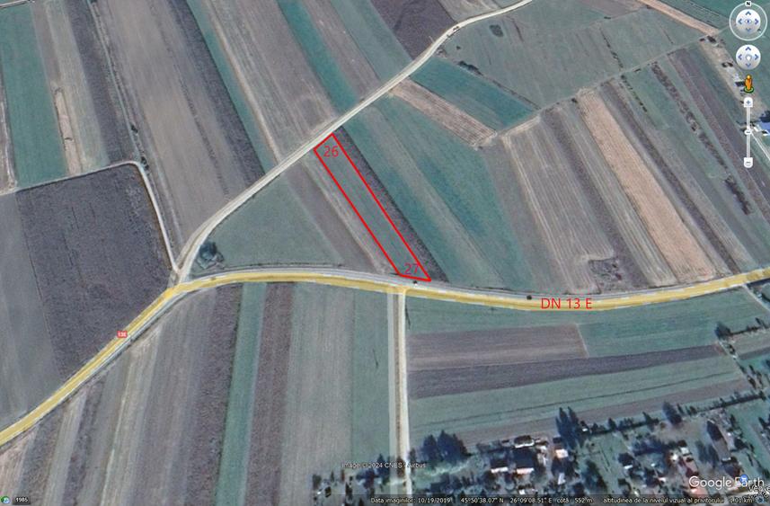Teren agricol extravilan de 4272 mp, în Vest