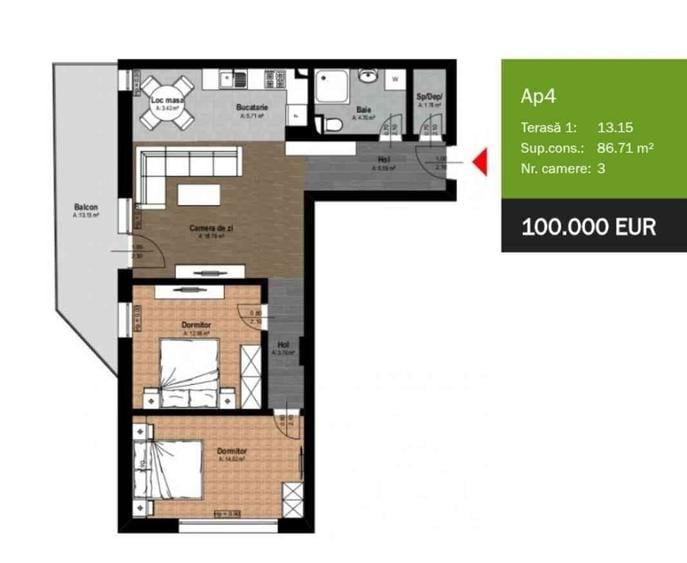 Apartament nou in Baile Felix cel mai bun pret - 1