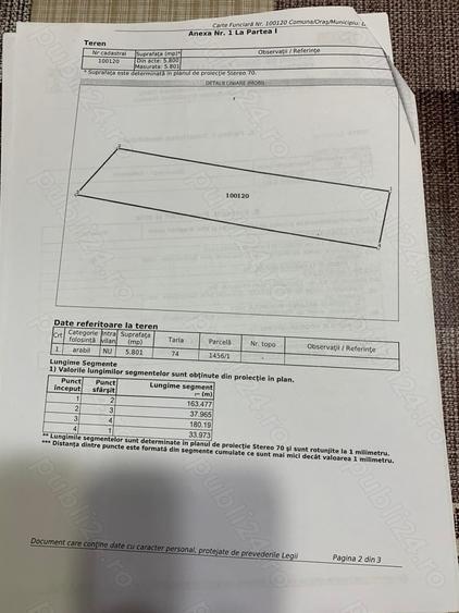 Teren de 5800 mp, în Șaroș pe Târnave