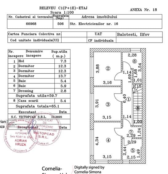 Casă individuală cu 4 camere cu Canalizare în Corbeanca