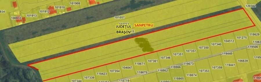 Teren agricol extravilan de 17400 mp, în Sânpetru