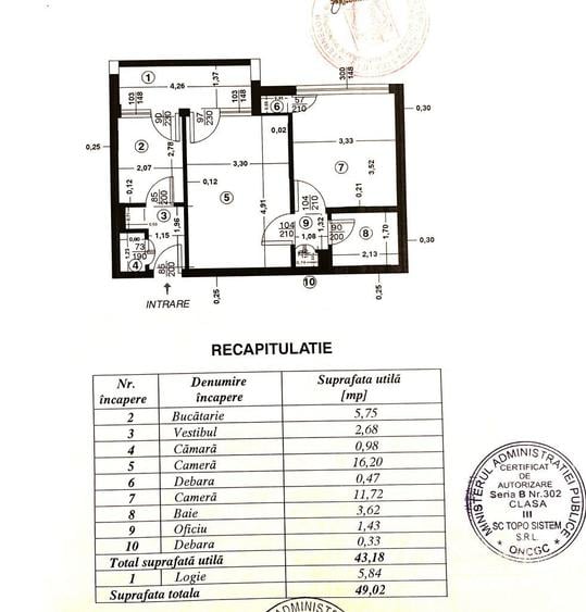 Apartament cu 2 camere semidecomandat în Ștefan cel Mare