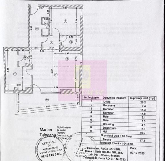Vanzare apartament 3 camere Piata Alba Iulia adiacent, cu parcare - 13