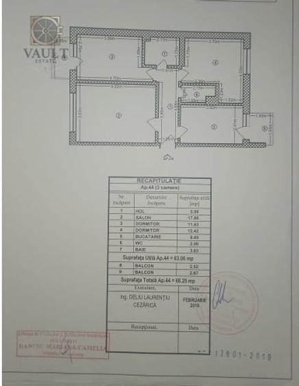 Apartament cu 3 camere decomandat, mobilat în Viilor