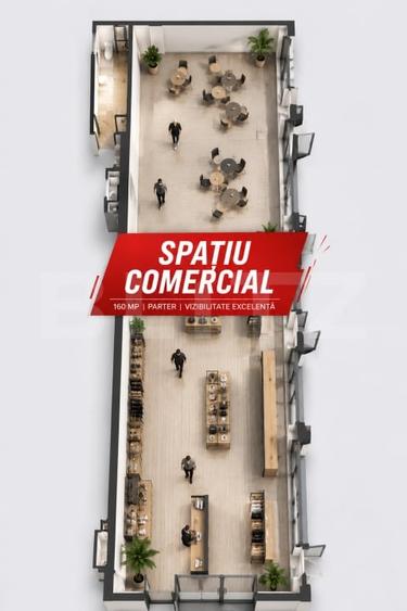 Spațiu comercial, de 160 mp, în Central